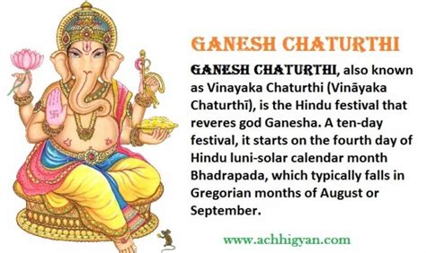 गणेश चतुर्थी की इतिहास, कथाएँ, विधि Ganesh Chaturthi History Hindi