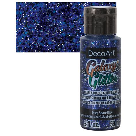 DecoArt Galaxy Glitter Paint - Deep Space Blue, 2 oz - Walmart.com ...