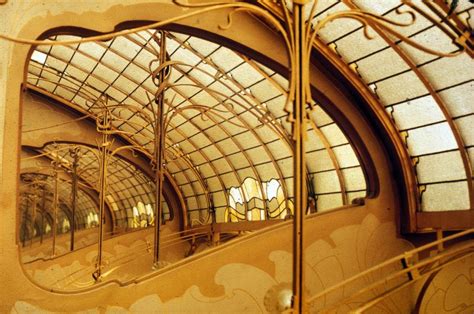 Horta Museum ceiling in Brussels, Belgium. I love this golden dream ...