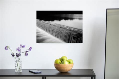 Waterfall Print Nature Photography Art Landscape Black & White Original ...