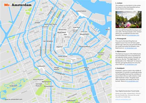 Amsterdam Tourist Map - Sights & Streets at a Glance - Free PDF