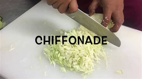 Vegetable Cutting : Chiffonade - YouTube