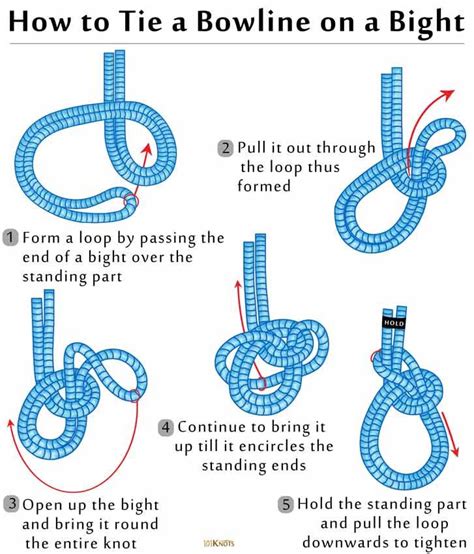 How to tie a bowline on a bight step by step instructions uses – Artofit