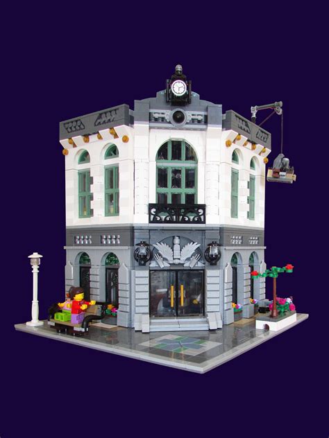 LEGO Modular Brick Bank Chamfered Corner Alternative build to set 10251 ...