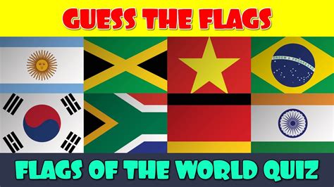 50 Countries Guess the Flag Quiz - YouTube