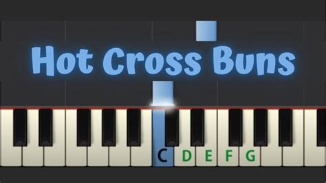 Easy Piano Tutorial: Hot Cross Buns with free sheet music - YouTube