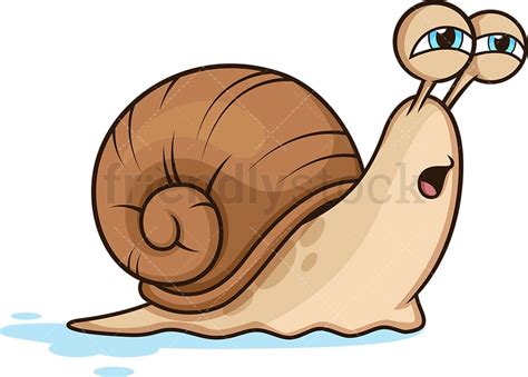 Slow Snail Cartoon