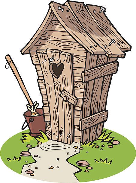 Cartoon Of Funny Outhouse Illustrations, Royalty-Free Vector Graphics ...