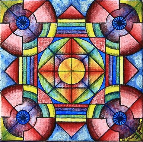 Acrylic Painting - Geometric Symmetry 2 by Jason Galles in 2021 ...