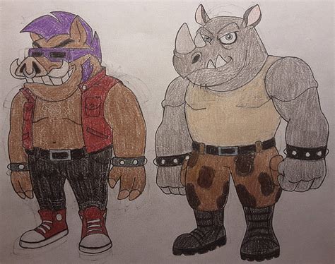 TMNT: Bebop and Rocksteady by jebens1 on DeviantArt