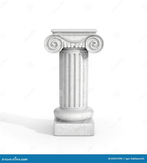 Tall Doric Column Pillar stock illustration. Illustration of banking ...