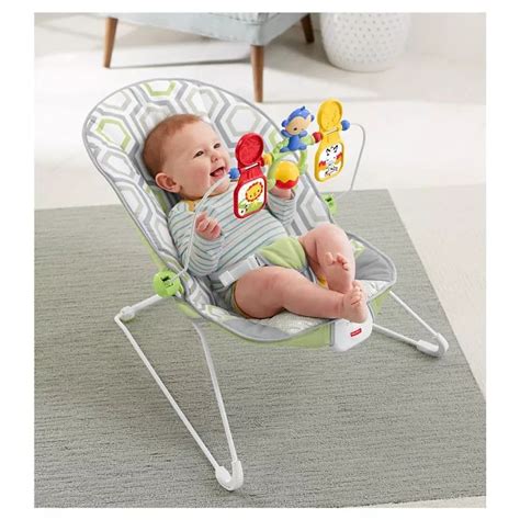 Fisher-Price Bouncer - Geometric Meadow | Baby bouncer seat, Baby ...