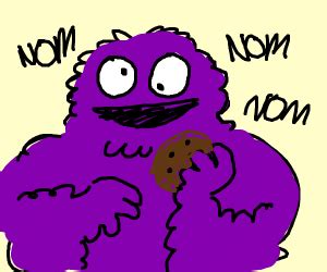 Purple Cookie Monster! - Drawception