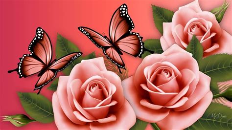 Pink Butterfly Desktop Wallpapers - Wallpaper Cave