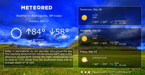 Alamogordo, NM Weather 14 days - Meteored