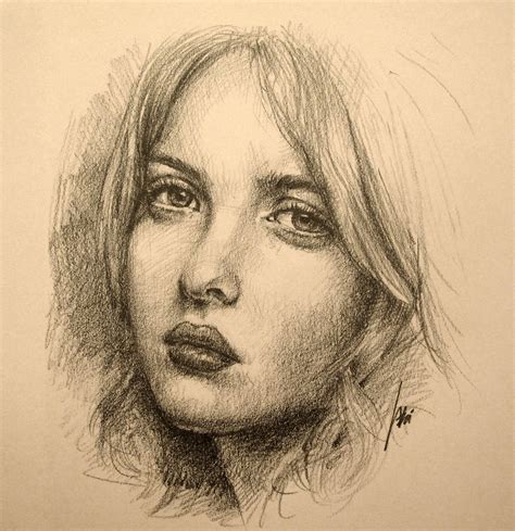 Portrait Drawing of a Girl – Art of Wei