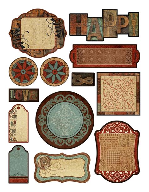 Vintage Stickers Printable