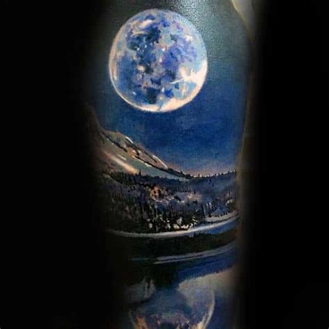 30 Realistic Moon Tattoo Designs For Men - Astronomical Ideas