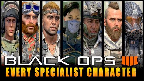 Every Specialist Character In Call of Duty Black Ops 4 (COD BO4 All ...