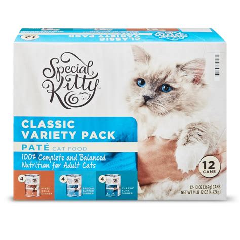 Special Kitty Pate Wet Food Classic Variety Pack, 13 oz, 12 Pack ...