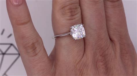 3 Carat Cushion Cut Diamond Solitaire