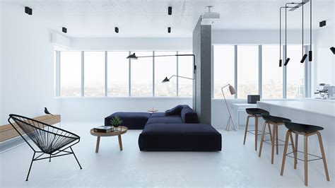 Minimalist apartment in Kiev, Ukraine boasts modern furniture and ...