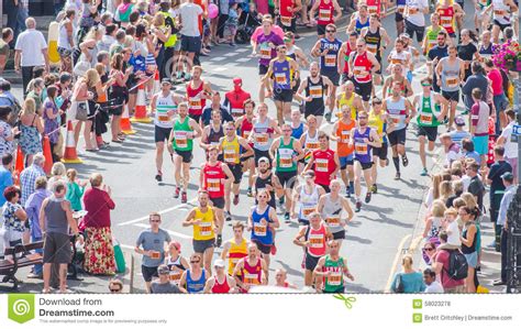 Marathon runners running editorial stock photo. Image of colorful ...