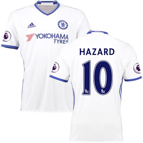 adidas Eden Hazard Chelsea White 2016/2017 Third Replica Player Jersey