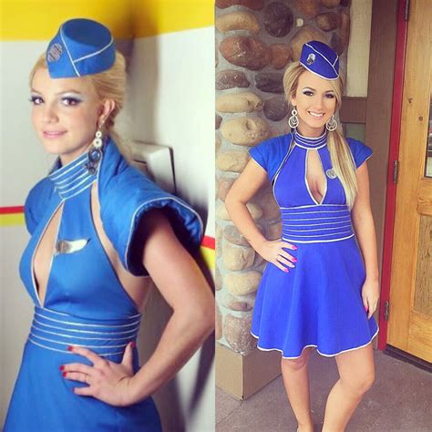 Britney Spears Toxic Brit Air Hostess Cosplay Costume ...