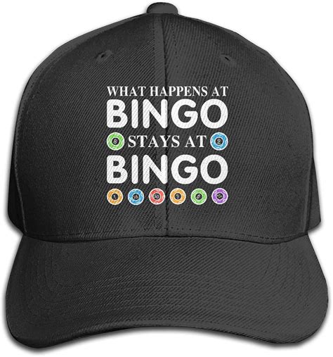 What Happens at Bingo Stays at Bingo Hat Men's Women's Adjustable ...