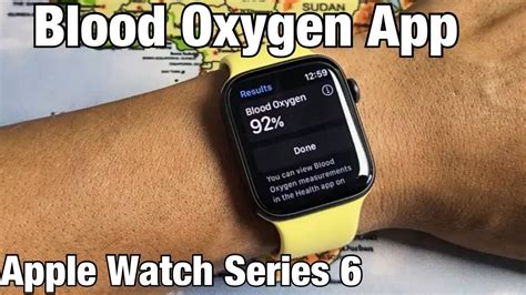 How to Use Blood Oxygen App on Apple Watch Series 6 - YouTube