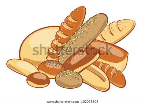 Bread Vector Illustration Stock Vector (Royalty Free) 102038806