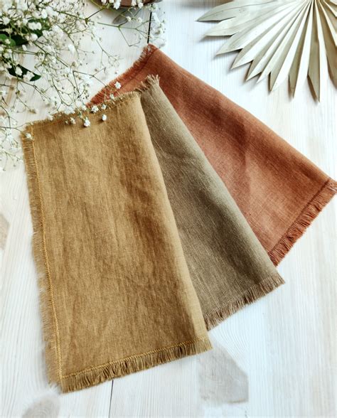 Linen Napkins Bulk Wedding Napkins Cloth Golden Brown - Etsy