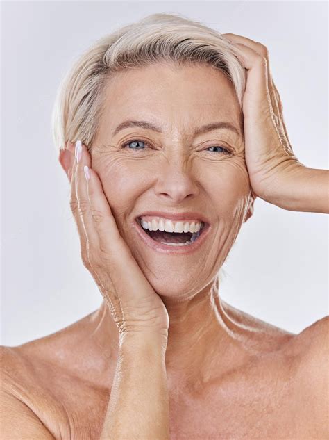 Premium Photo | Skincare wrinkles and face of old woman or model in ...