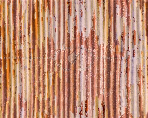 Iron corrugated dirt rusty metal texture seamless 09989