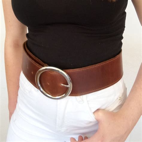 Brown wide leather belt Womens leather belt Dress belt | Etsy