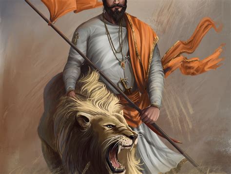 Digital painting of Shivaji Maharaj by teju jangid on Dribbble