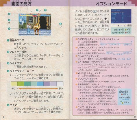 Final Fight (SNES, JPN) Manual Scans