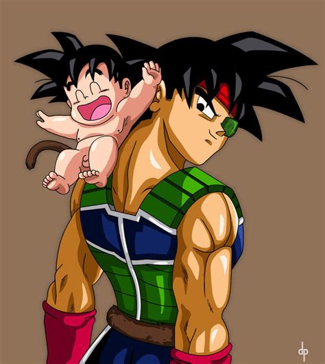 Baby Goku and Bardock by dimitroncio on DeviantArt