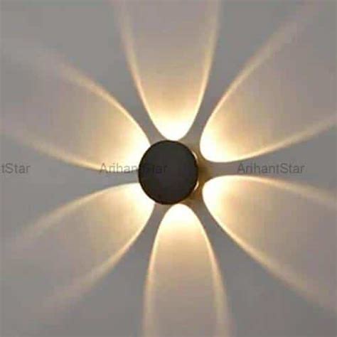 Arihant Star 6 Way Led Wall Light Outdoor 6W For Garden, Hotel, Bedroom ...