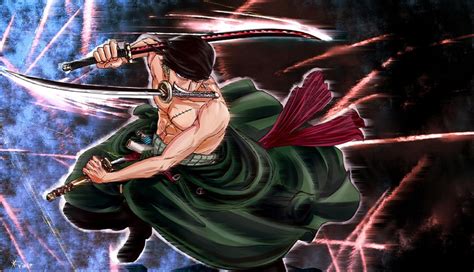 🔥 Download One Piece Roronoa Zoro Three Sword Style Anime HD Wallpaper ...