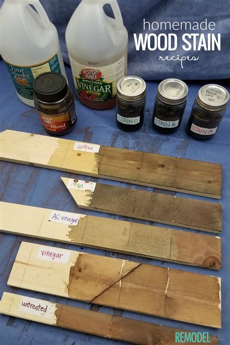 How to Make Homemade DIY Wood Stain | Remodelaholic