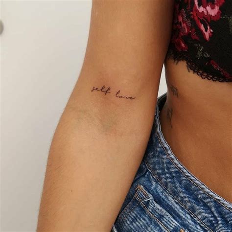 Small Tattoos for Girls auf Instagram: „"Love yourself first, because ...