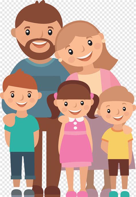 Gambar Family Cartoon - Big Family Cartoon Illustration Graphic By ...