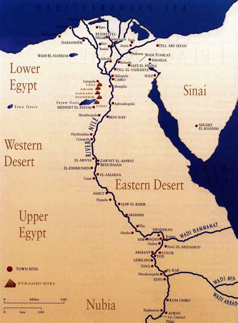 Ancient Egypt Map - Ancient Information