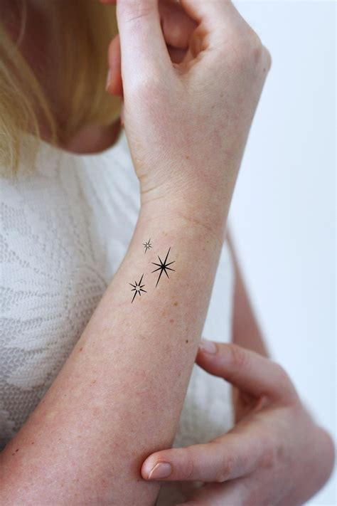 Three Stars Temporary Tattoo Star Temporary Tattoo Stars Tattoo ...