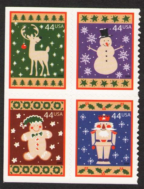 US Christmas 2009. Scott 4425-4428. | Christmas stamps postage ...