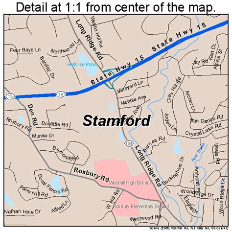 Stamford Connecticut Street Map 0973000