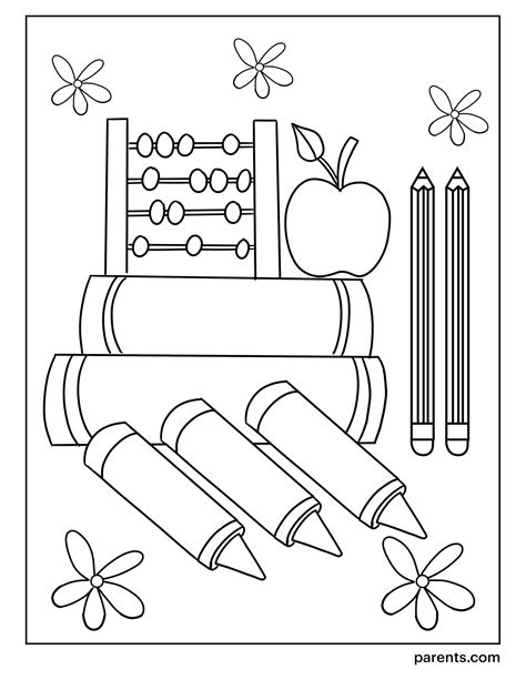 10 Printable Back-to-School Coloring Pages for Kids