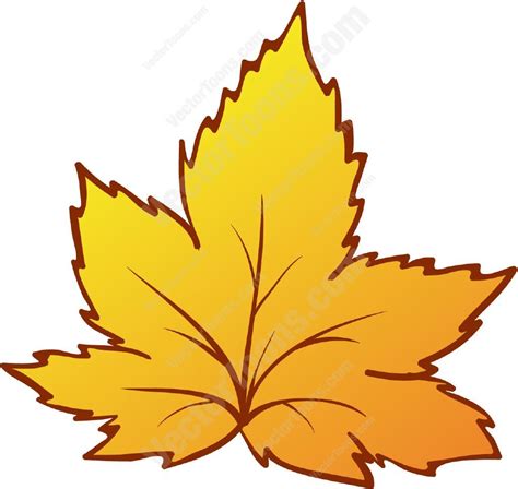 Yellow Autumn Leaf | Fall leaves cartoon, Autumn leaves, Cartoon clip art